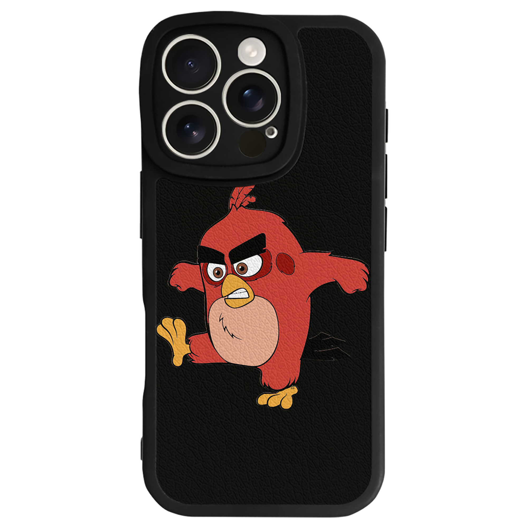 （画像用） Angry Birds アングリーバード 【iPhone 16シリーズ対応】シリコンスマホケース（レザー調） 材質：シリコン